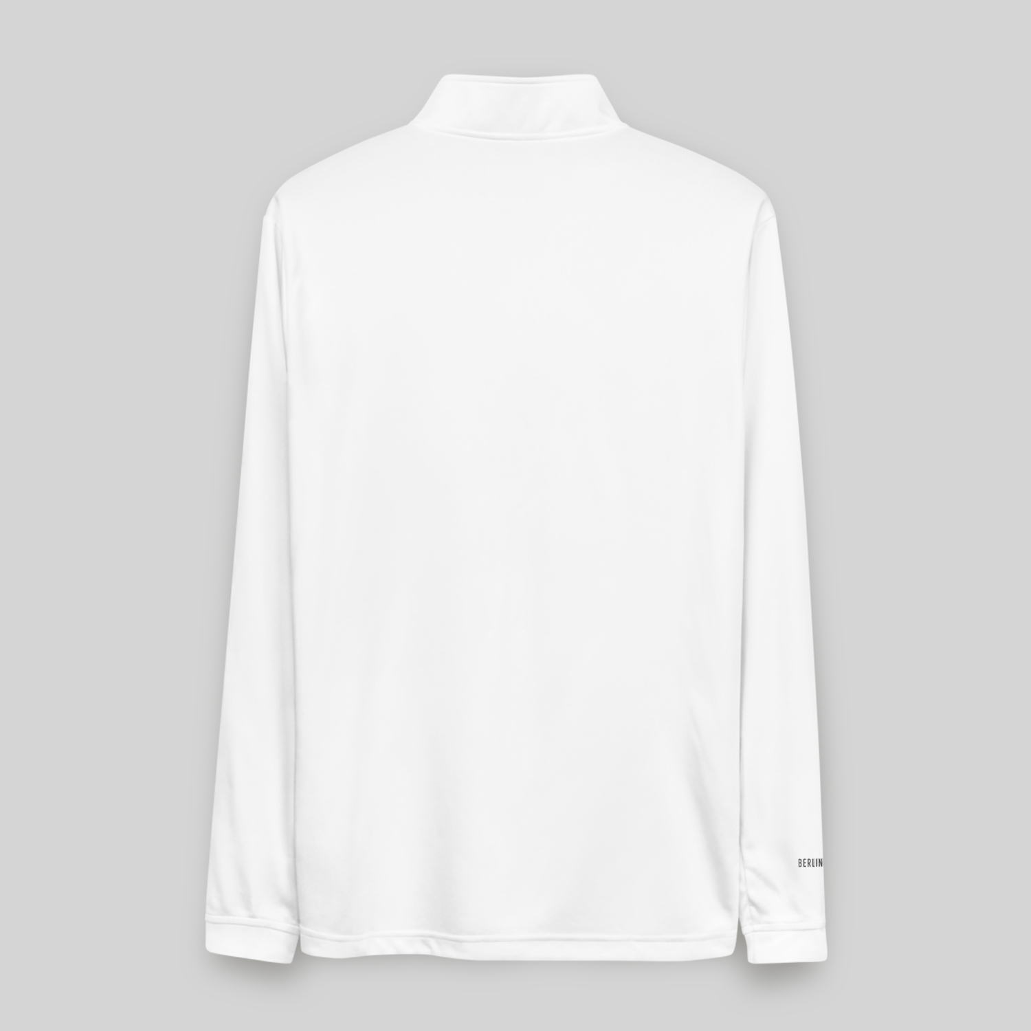 Back Adidas White Quarter Zip Pullover