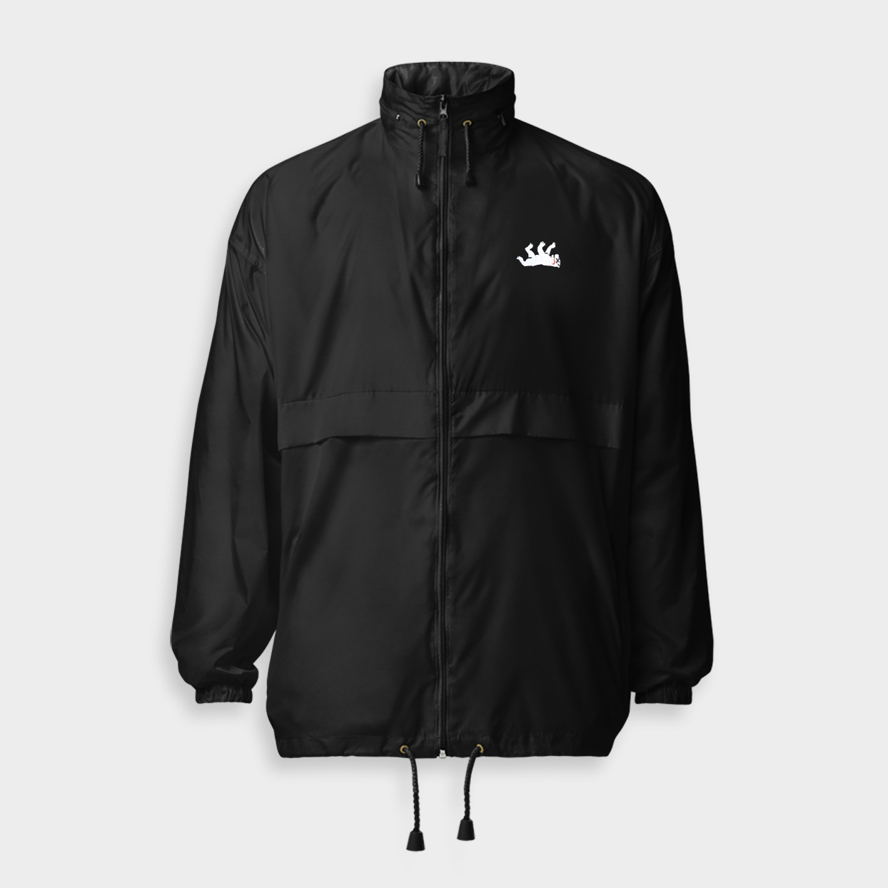 Berlin Kills Me Classic Dead Bear Logo Front Windbreaker