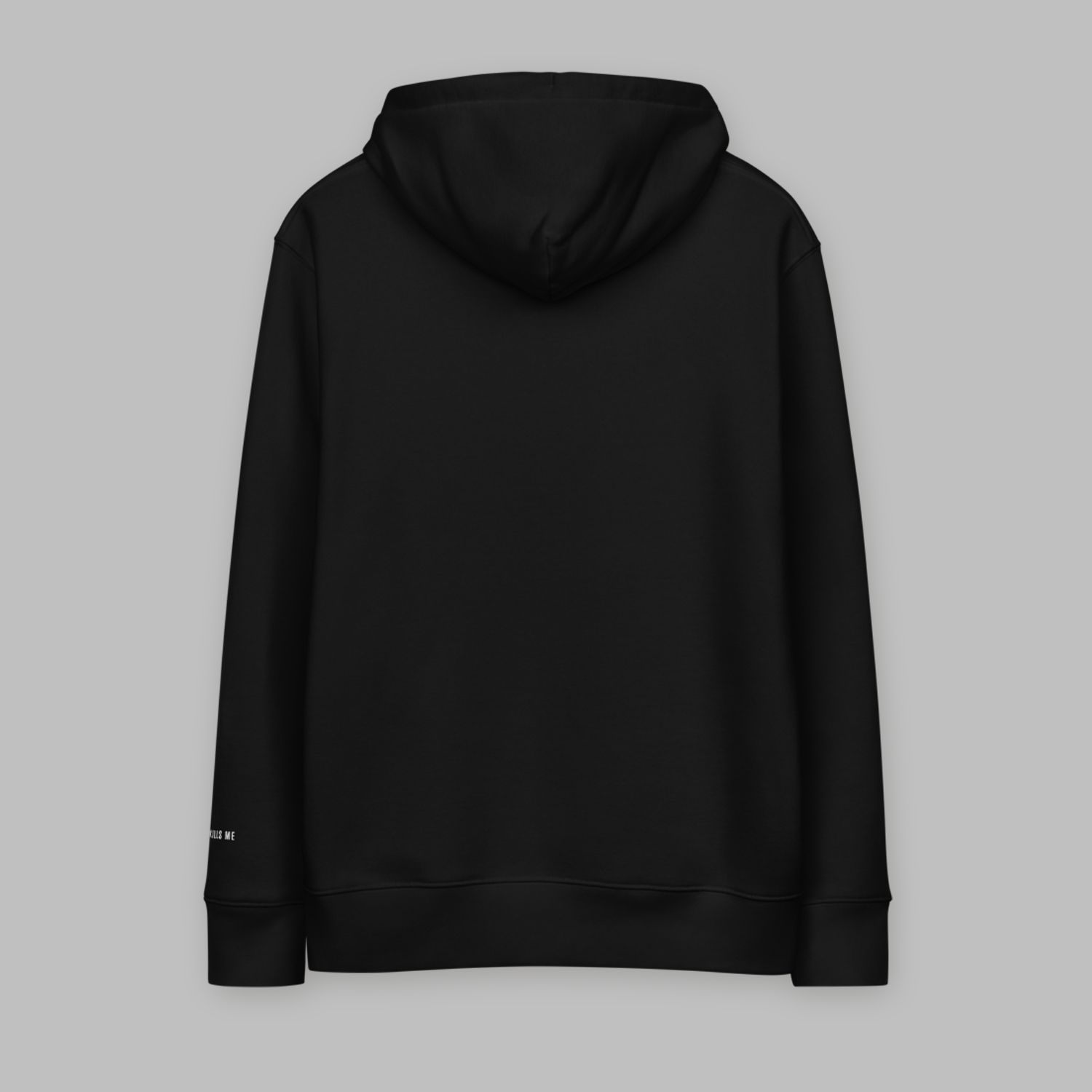 Berlin Kills Me Unisex Essential Eco Hoodie Black Back