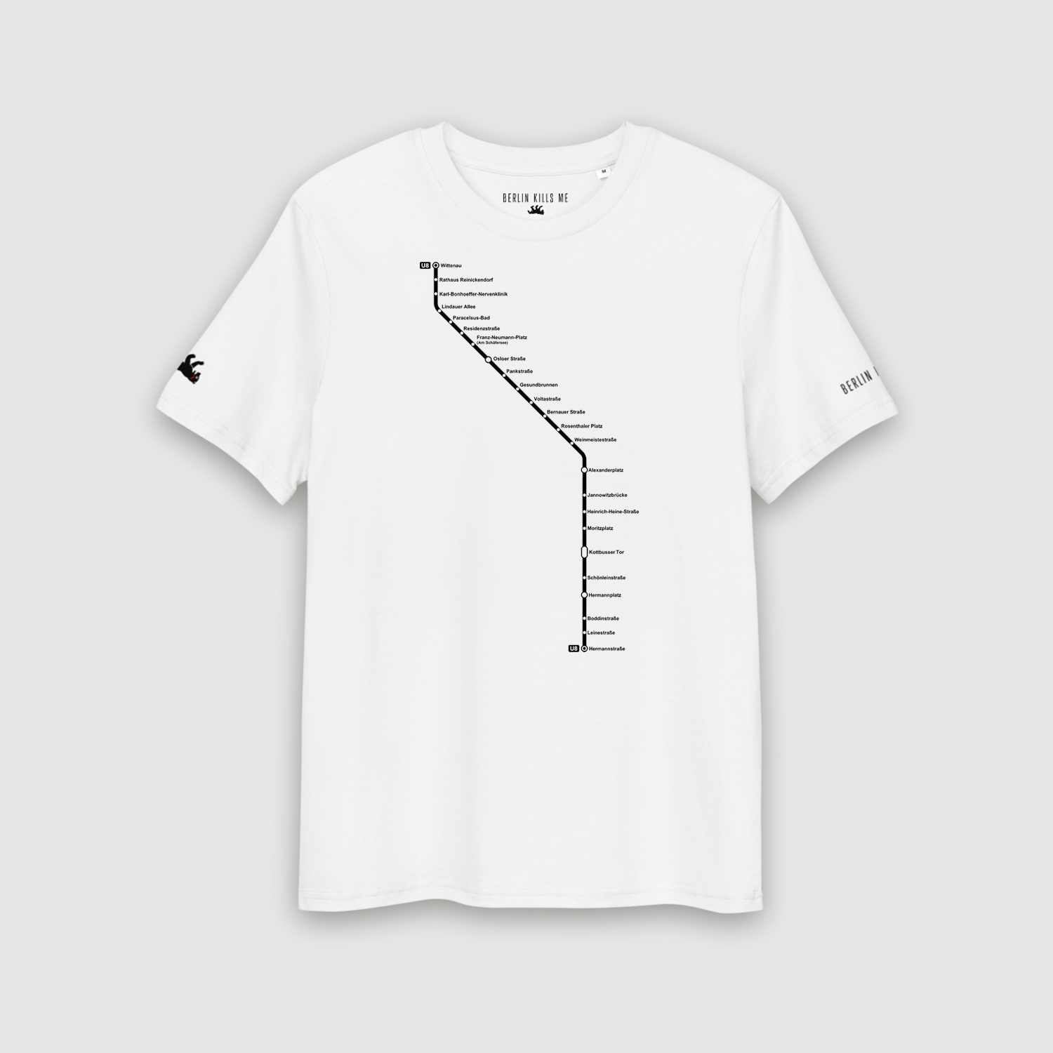 Die U8 Berlin White Unisex Organic T Shirt