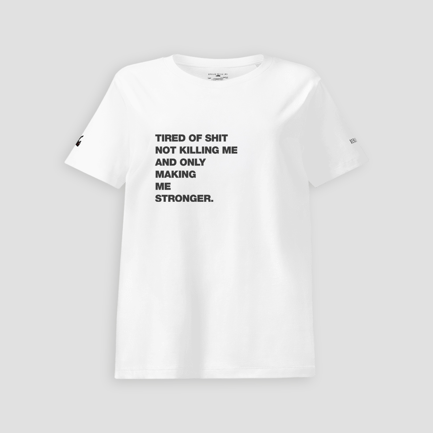 Tired Of Shit Berlin White Ladies Organic T Shirt
