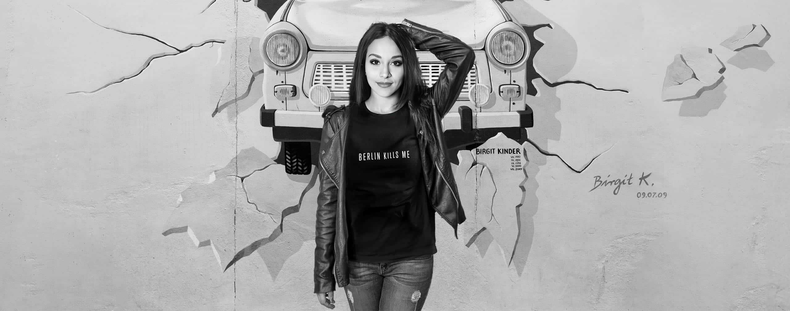 Berlin Kills Me Art Fashion Trabi Mural East Side Gallery